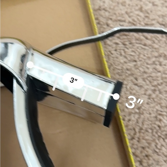 Madden Girl Metallic Silver Heels - Picture 8 of 8